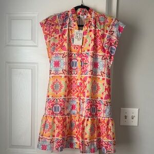 THML Colorful Geometric Mini Dress